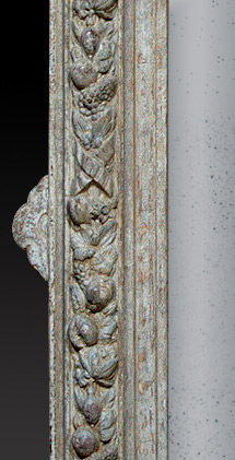 miroir deco bois patin&eacute; vieilli