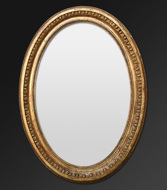miroir ovale deco napoleon 3