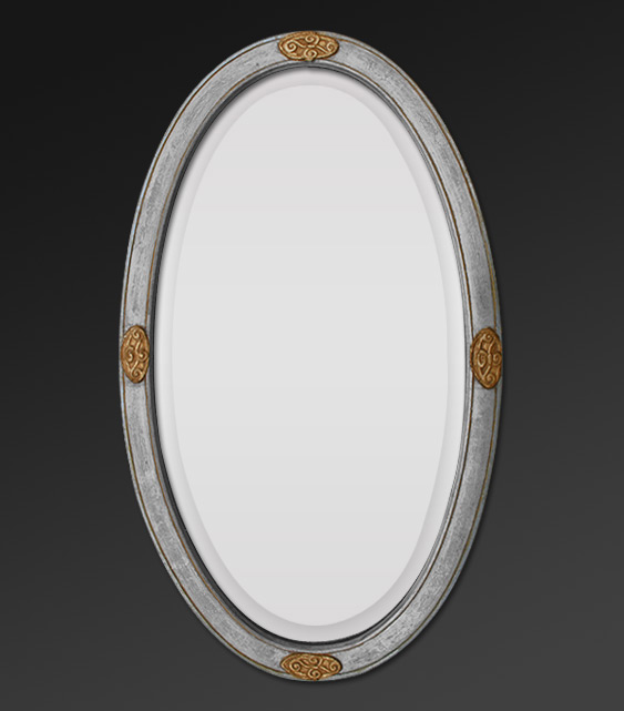 miroir décoration ovale