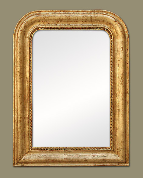 Miroir déco bois doré Louis Philippe
